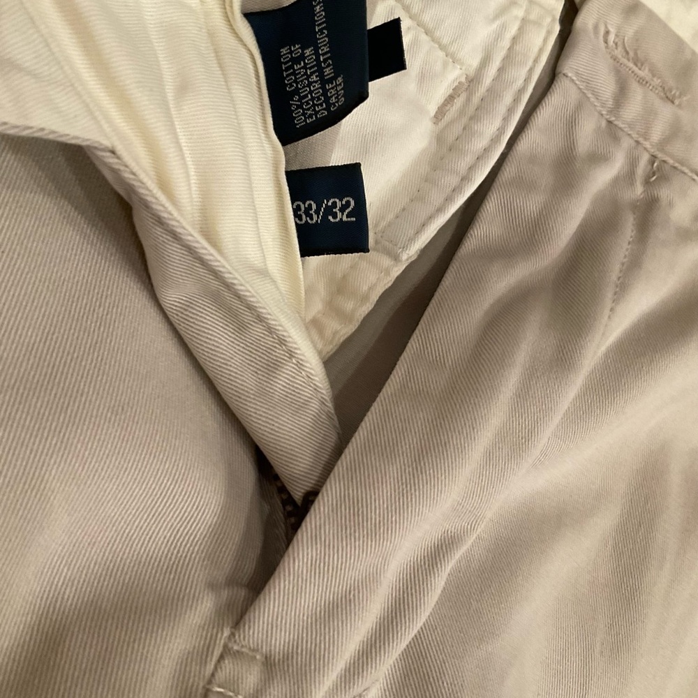 RALPH LAUREN BEIGE PRESTON COTTON PANT SIZE 32/33 - Picture 4 of 4